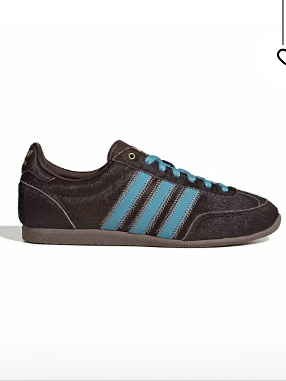 adidas Japan Black Sneakers with Blue Three-Stripes